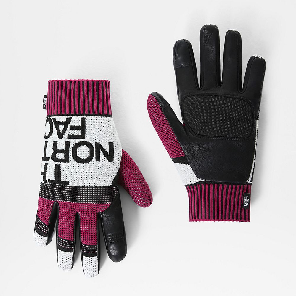 The North Face Gloves Mens Australia - The North Face Il Solo Xlt White / Rose Skiing And Snowboardi